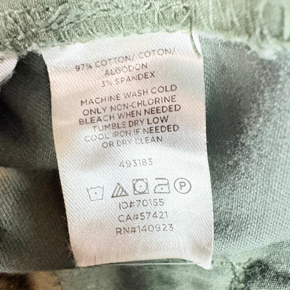 Loft Pants Women Sz 6 Sage Green Stretch Chino Slim Straight Leg Casual Trousers - Picture 9 of 13